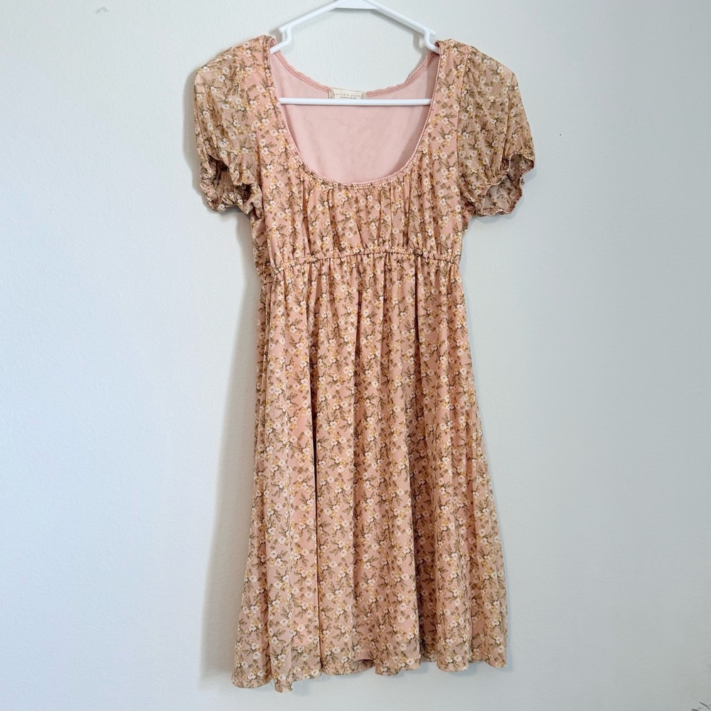 ✨3/$20 Altar’d State pink ditsy floral mini dress